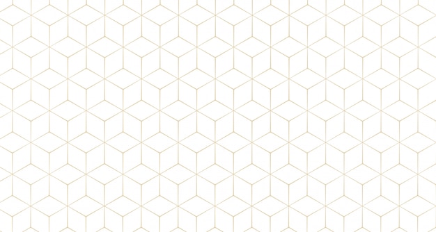 スタイリッシュな六角形の線のパターンの背景
