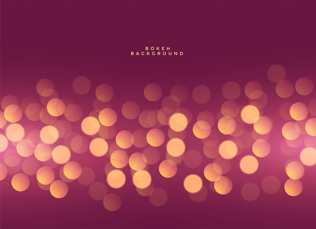 Free vector stylish lights bokeh premium background