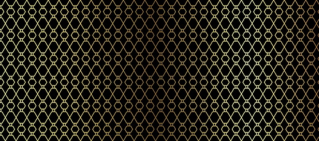 Stylish line pattern gold background