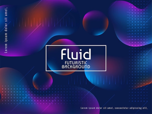 Stylish liquid flow trendy background vector