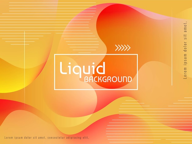 Stylish liquid flow trendy background vector