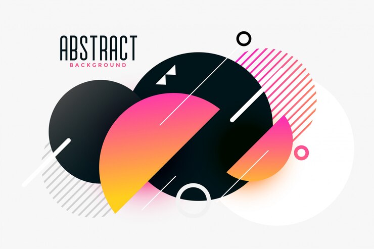 Free Vector stylish memphis background made with circles