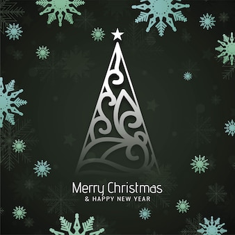 Download Free Vector Merry Christmas Card With Creative Design Vector SVG Cut Files