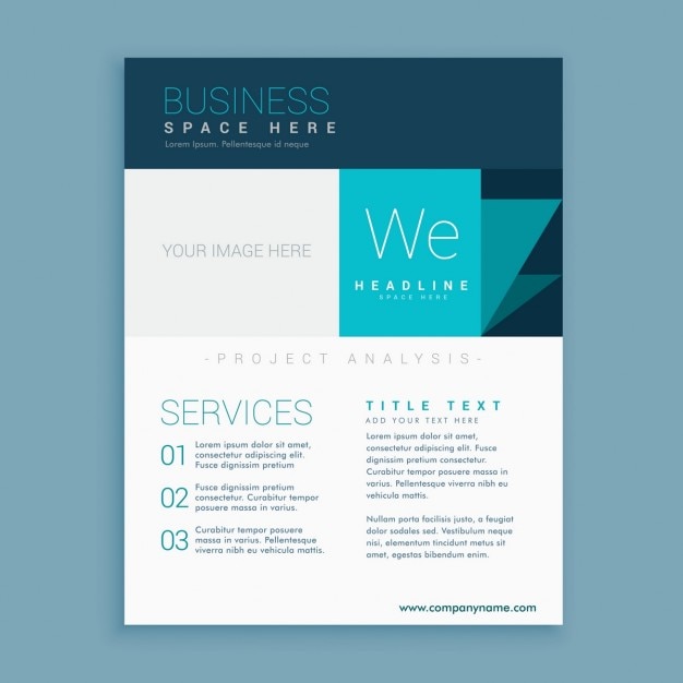 Free vector stylish model brochure