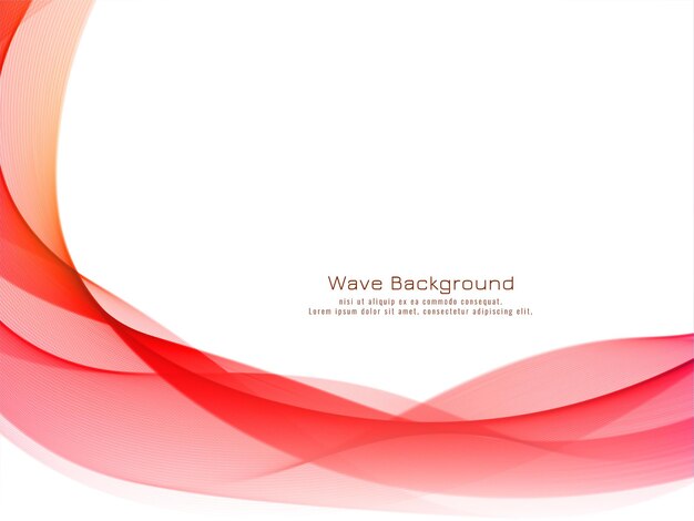 Stylish modern colorful wave background vector