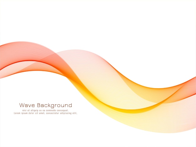 Free vector stylish modern colorful wave background