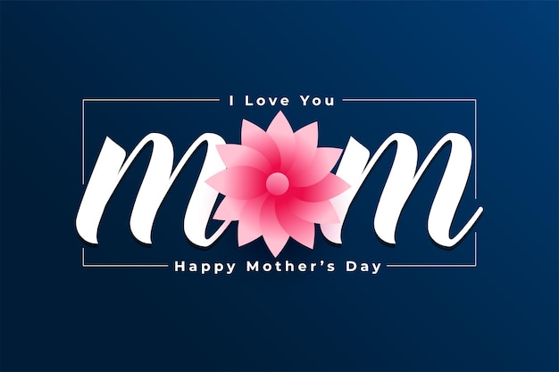 Stylish mother's day celebration greeting design