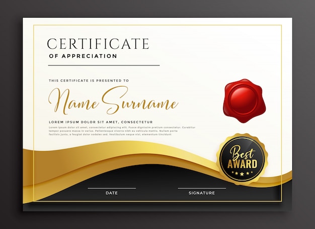 Stylish multipurpose diploma certificate template
