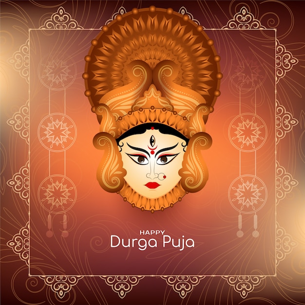 세련된 navratri 및 Durga puja 축제