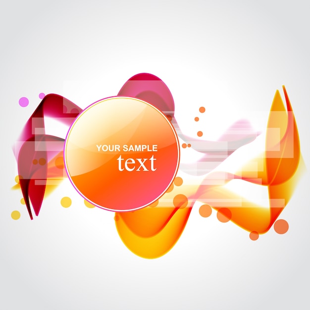 Stylish orange background design