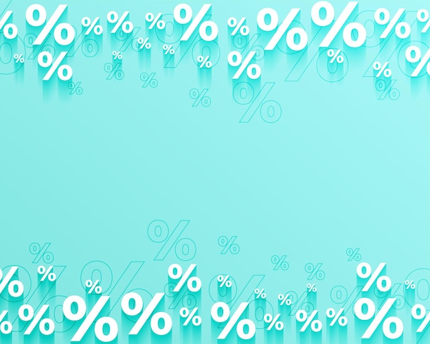 Бесплатное векторное изображение Стильный процент значка промо фона для розничного бизнеса вектор
