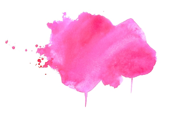 Stylish pink watercolor stain texture background