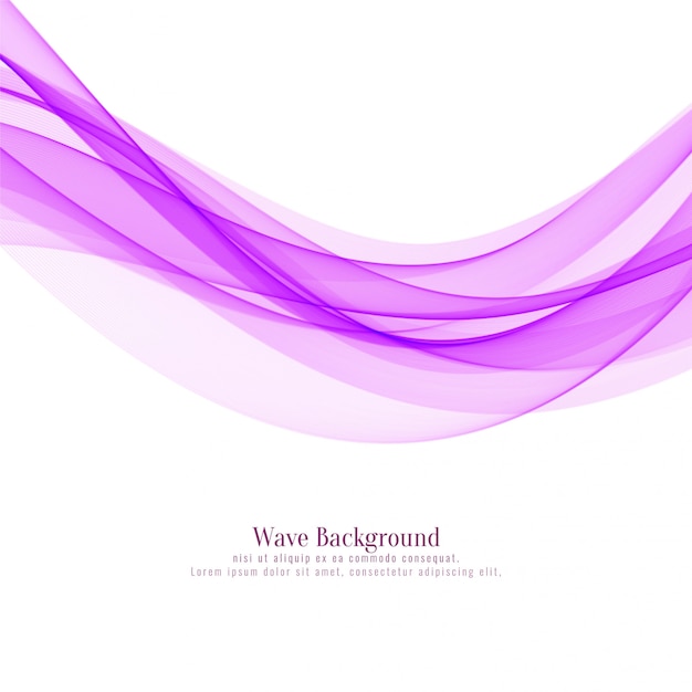 Free vector stylish pink wave background