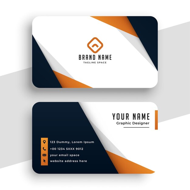 Stylish professional business card template 