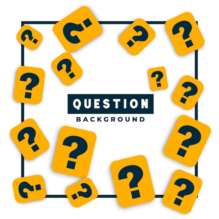 Free Vector stylish q and a symbol template for social help and support vector