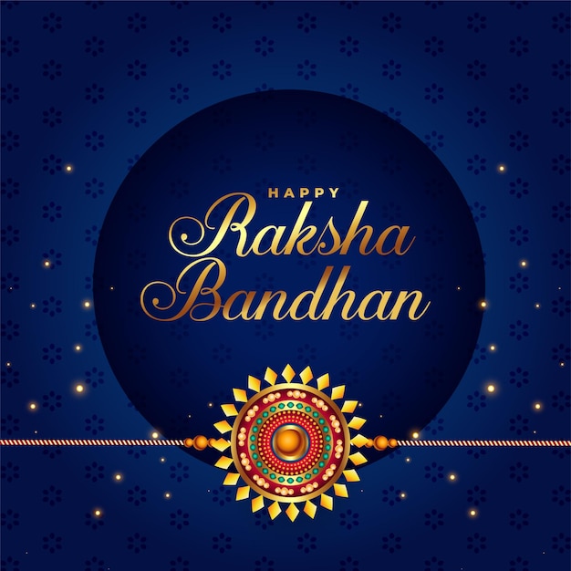 Stylish raksha bandhan festival background with rakhi design