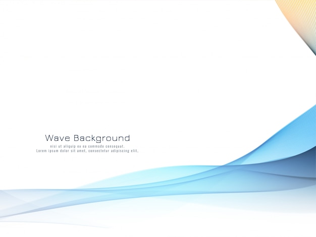 Stylish soft blue wave elegant background