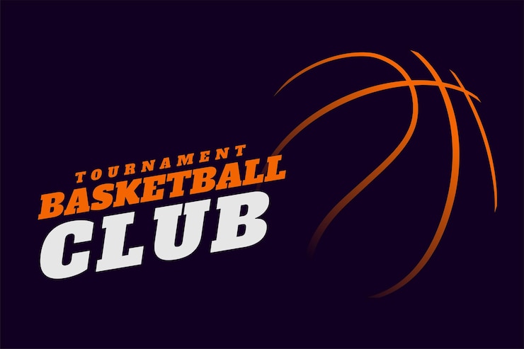 Free Vector stylish sporty basketball background club tournament design