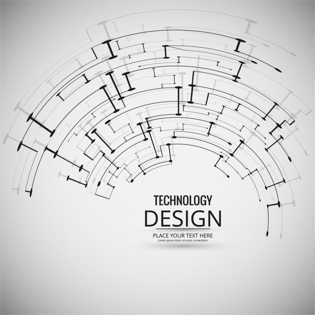 Free Vector  stylish technology white background