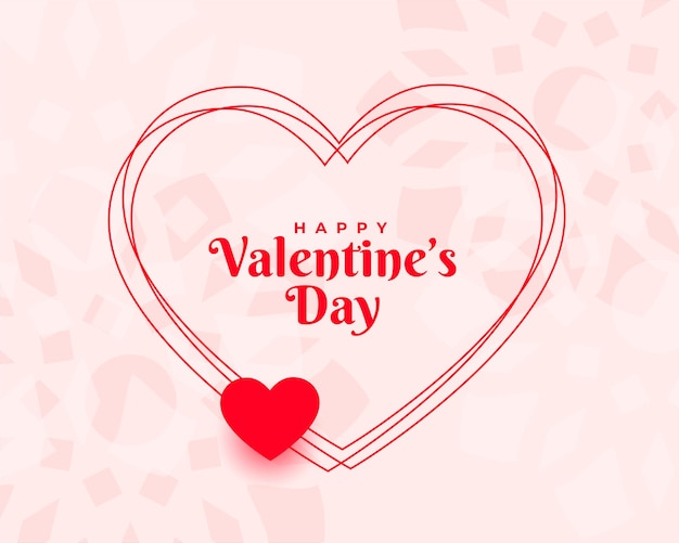 Stylish valentines day wishes card background