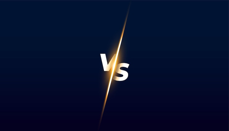 무료 Vector 스타일리시 버스스 라이벌 클래시 배너와 라이트 효과