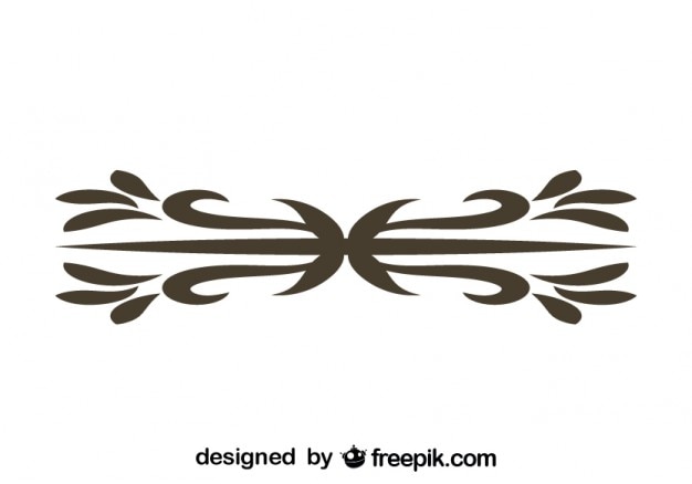 Free vector stylish vintage swirl design