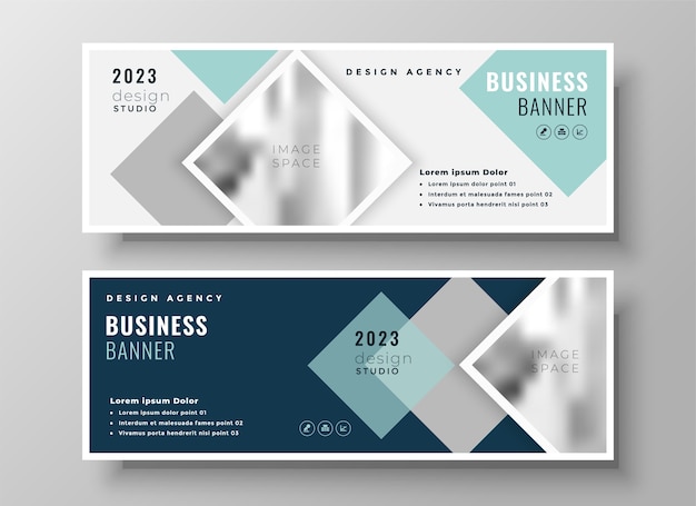 Free vector stylish web business modern facebook cover or header template design