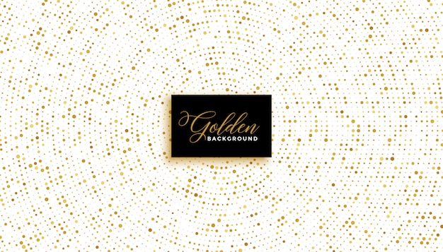 Stylish white background with golden glitter effect