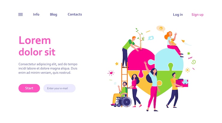 Free Vector stylized volunteers help charity and sharing hope isolated. cartoon abstract social team or group with humanitarian support. donation and aid community concept