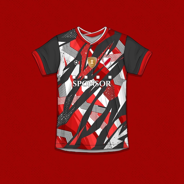 Free vector sublimation exercise clothing vectors customizable football jersey designs