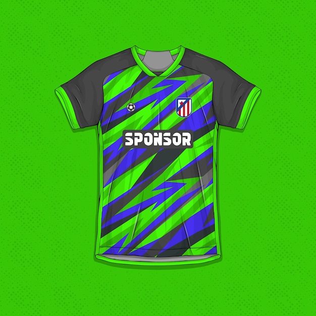 Free vector sublimation sports apparel designs professional football shirt templates sport jersey templates