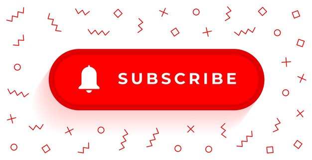 Subscribe button with bell icon