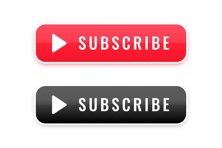 無料Vector youtube ビデオ チャンネルの購読ボタン ベクトル