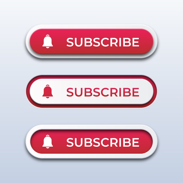 Download Free Youtube Subscribe Button Set Free Vector Use our free logo maker to create a logo and build your brand. Put your logo on business cards, promotional products, or your website for brand visibility.