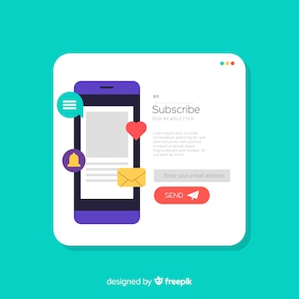 Subscribe concept