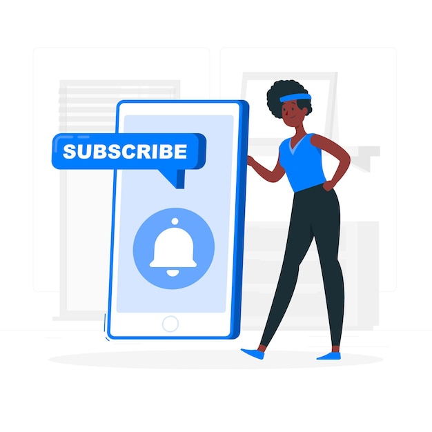 Subscriber concept illustration