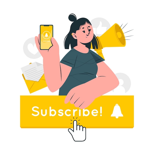 Subscriber concept illustration