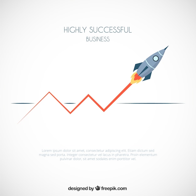 Free vector successful business infographic