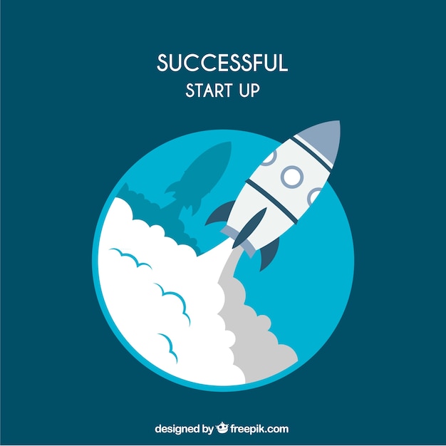 Free vector successful start up