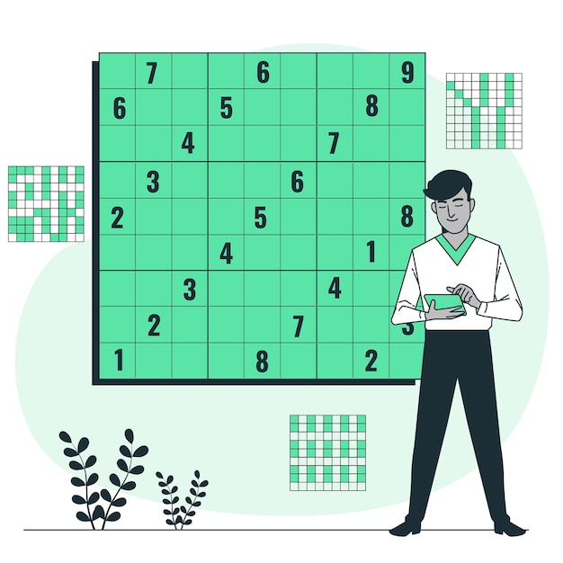 Sudoku concept illustration