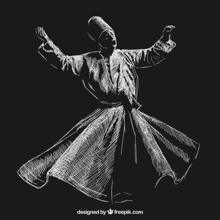 मुफ़्त वेक्टर sufi whirling dance