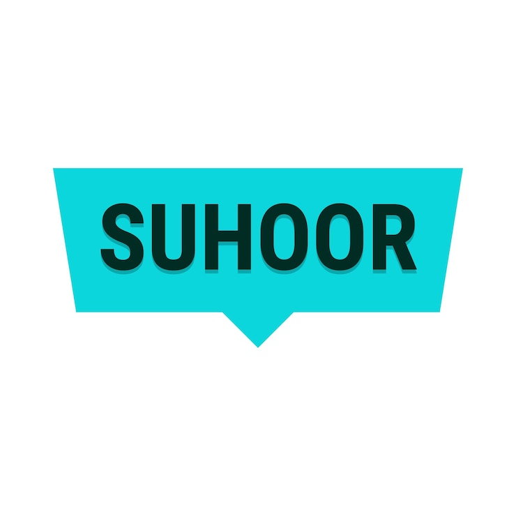 मुफ़्त वेक्टर suhoor essentials tips and tricks for a healthy ramadan turquoise vector callout banner