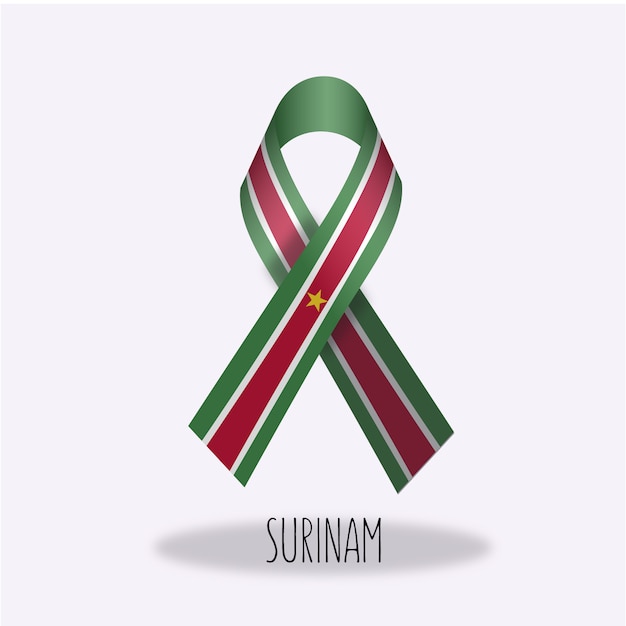 Suinam flag ribbon design