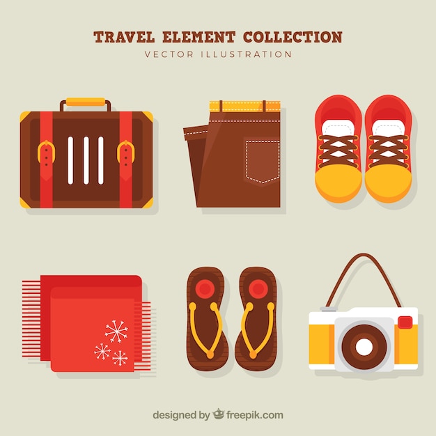 Коллекция объектов чемодана