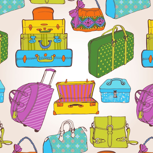 スーツケースのパターン