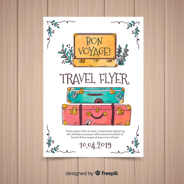 Suitcases travel flyer