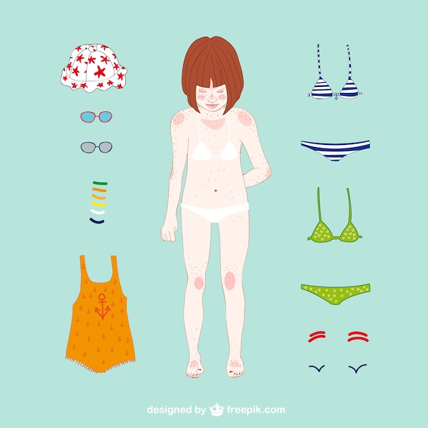 Free vector summer accessories