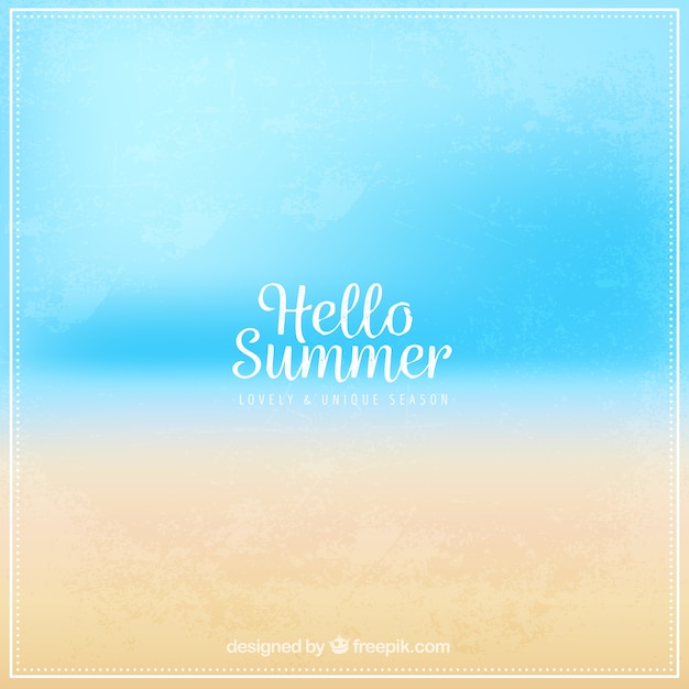 Free vector summer background in blurred style