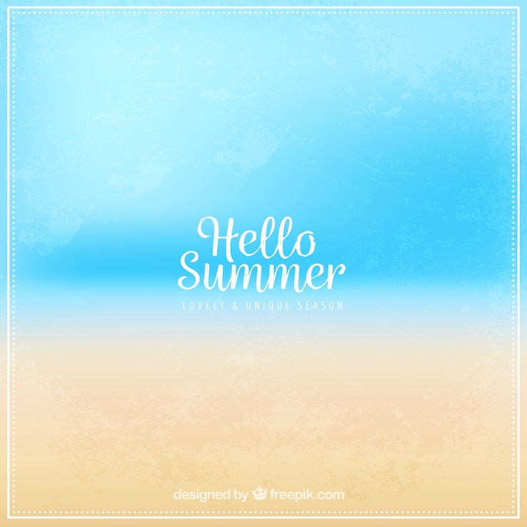 Free Vector summer background in blurred style