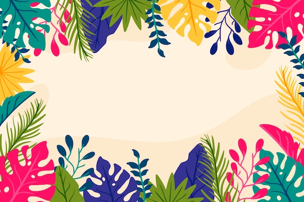 Free vector summer background concept